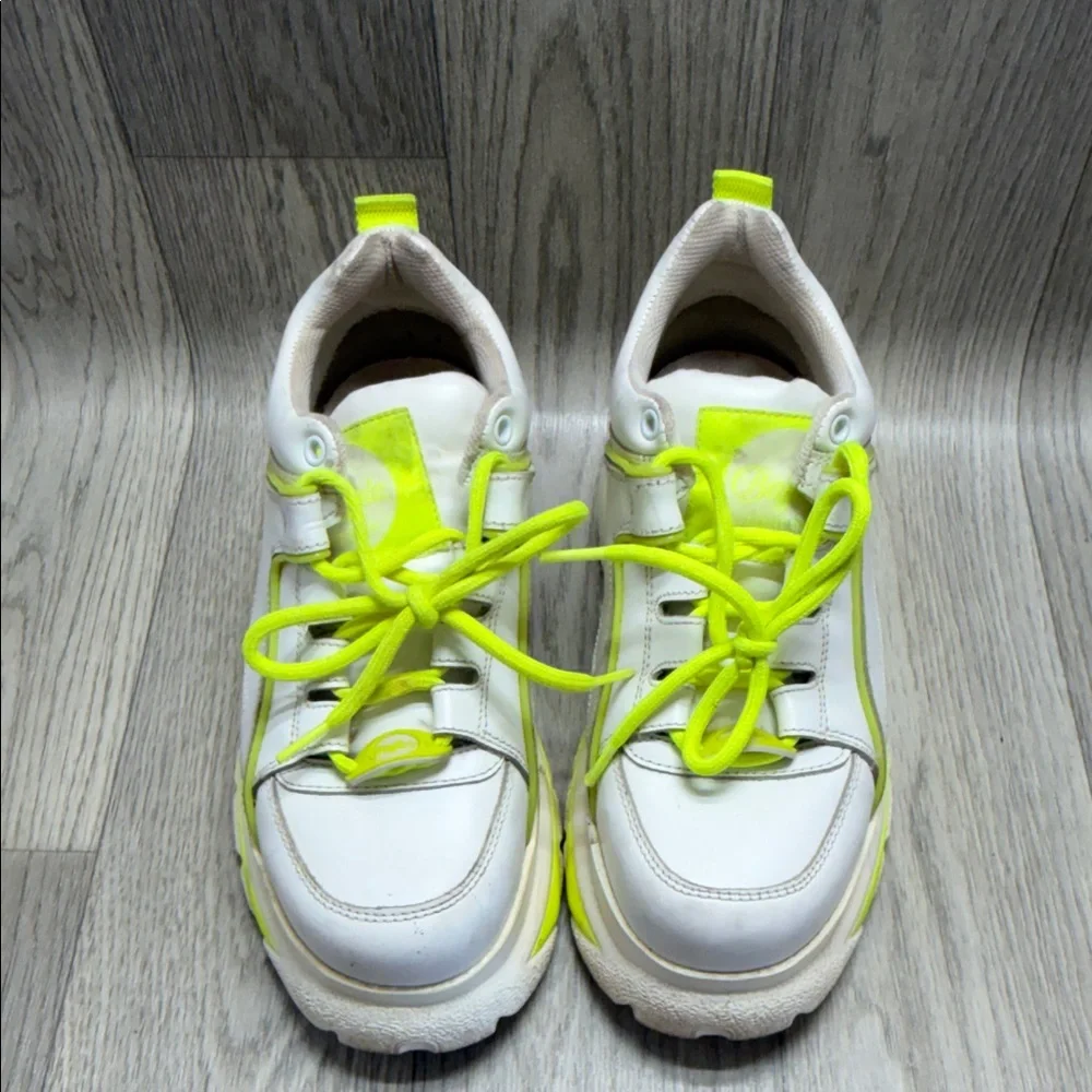 Buffalo Platform Sneakers with Neon Accents